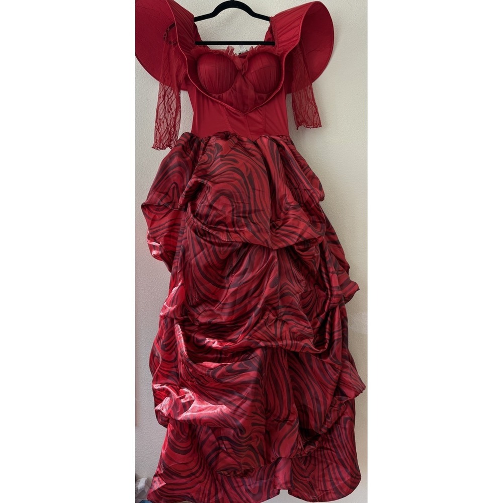 Disney Descendants The Rise of Red Queen of Hearts Costume Size Women's M 6-8 - Picture 6 of 10